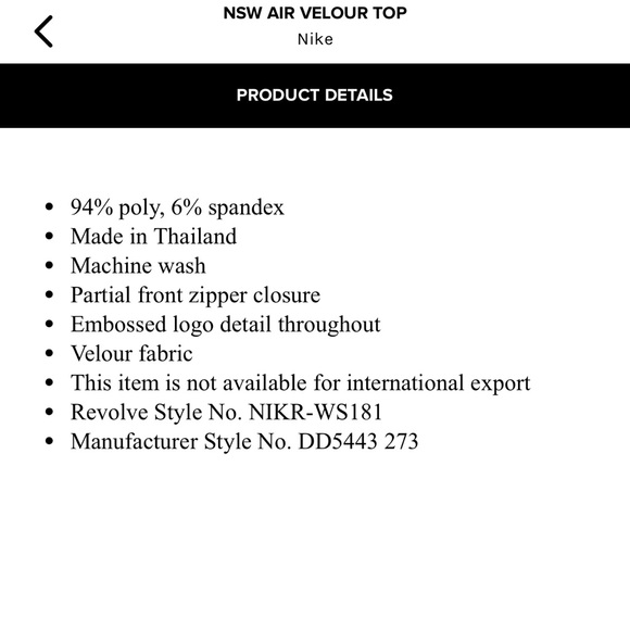 Nike air velour top 🆕 - Picture 7 of 10